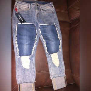 Auth True Religion Halle Mid Rise Super Skinny Size 28